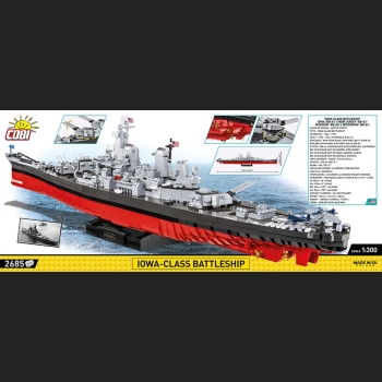 Iowa-Class 2685 Kl. 1:300 HC WWII Battleship (4in1) - Executive Edition